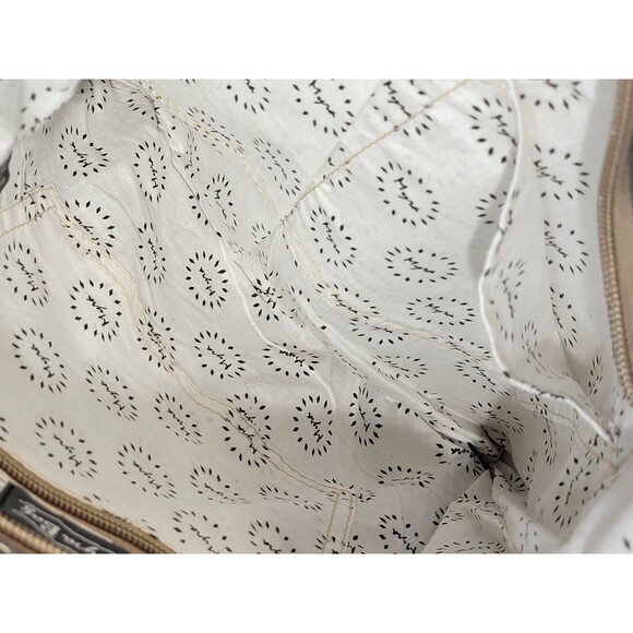 MW Myra Bags Hairon Flap Backpack‎ Purse Shoulder Hand Bag Recycled Canvas EUC - Picture 8 of 12